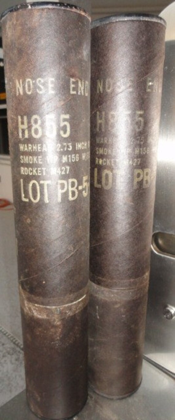320 Vintage Military Warhead 2.75 inch Rocket H855 Case