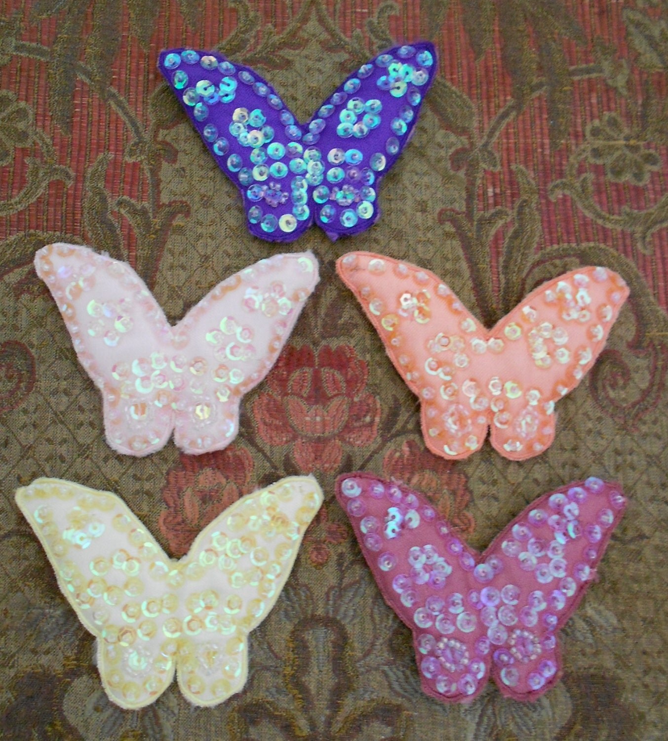 Multi Colored Butterfly Appliques