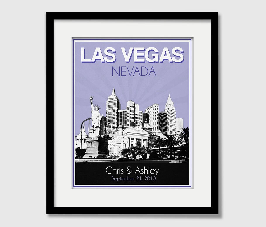  Las  Vegas  Nevada Wedding  Gift Personalized Anniversary 