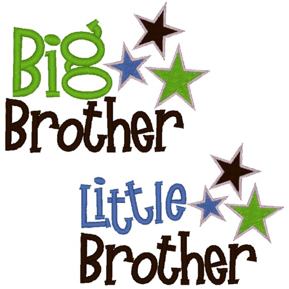 Big Brother/Little Brother Embroidery Design File by Raelynsdreams
