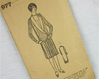 Vintage 20s Dress Sewing Pattern