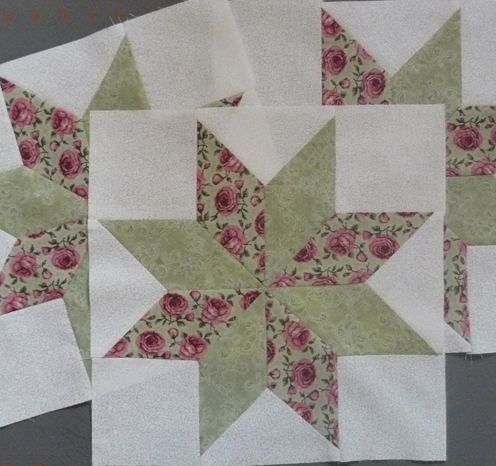 Quilt Blocks Lemoyne Stars 12 inch