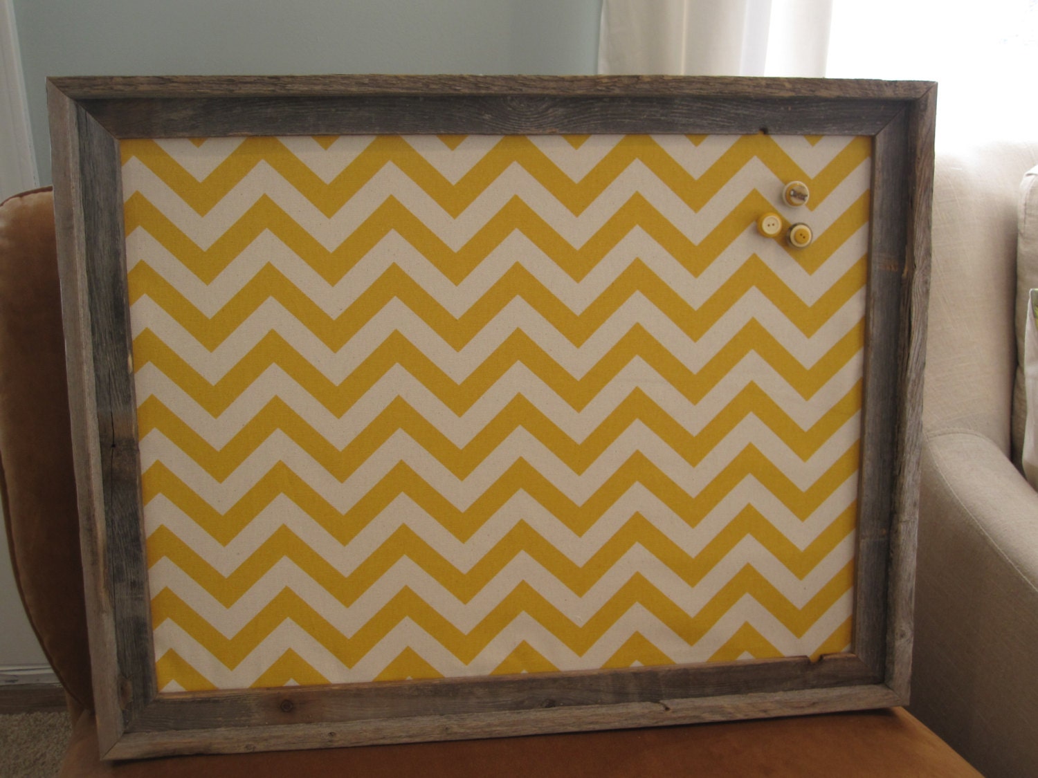 Framed Board Fabric Board Memo Board Barnwood