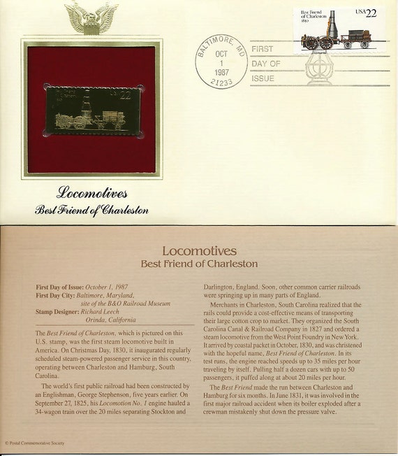 Postal Commemorative Society 22 kt. Gold Stamp Lot by frommntoyou