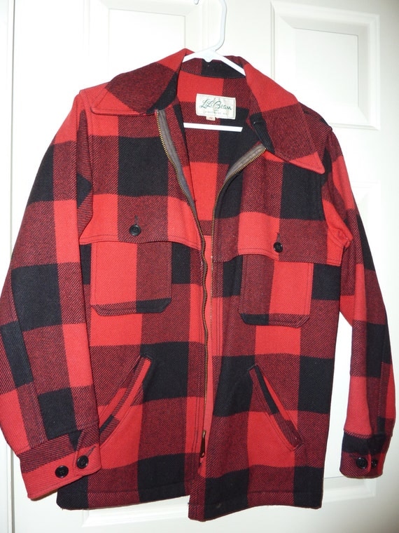 Classic red/black plaid hunter's or lumber jacket