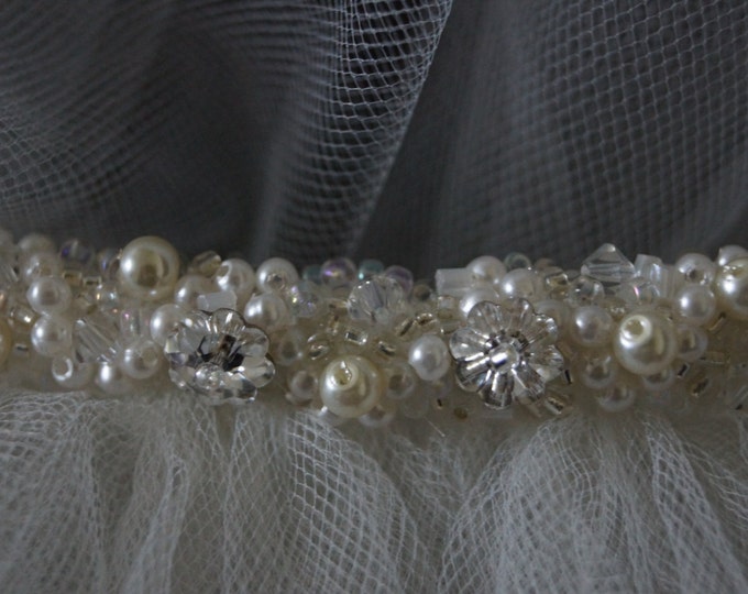 Cluster of Swarovski crystals, beads, Hair Accessories (Veil Sold Separately)