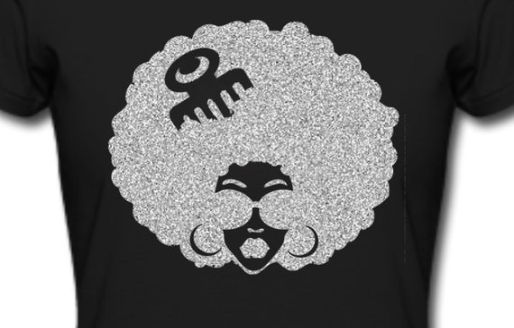 afro pick t shirt