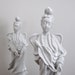 Vintage Blanc de Chine Qwan Yin Statues, Pair