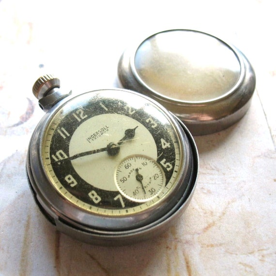 Vintage Ingersoll Triumph Pocket Watch with Original Protective Case ...