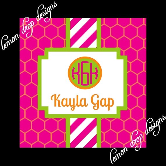 Monogrammed Gift Enclosure Cards, Business Cards, Calling Cards ...