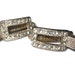 Vintage Art Deco rhinestone hair or fur clips wedding