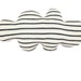 Cloud pillow - soft knitted cloud, wide stripes: black and white