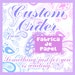 CUSTOM order for RoseMary Cabrera