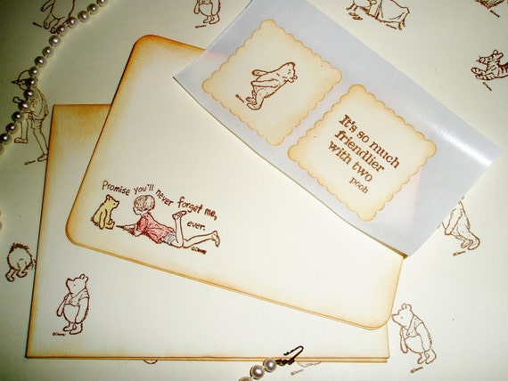 reviews stationery hq Blank stationery Pooh Cards Pooh with Winnie and note cards sets the