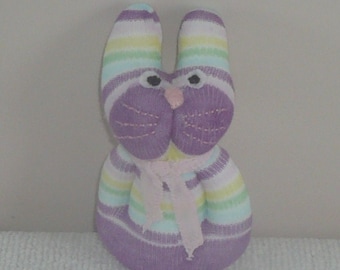 Plush Sock Animal - Violet, CE, toy, children, Plush animal,sock animal,sock doll,stuffed animal,sock creature,animal,uk,bunny,rabbit,easter