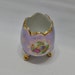 Vintage Ardco Lusterware Egg Vase 3 Footed Cracked Gold Trim