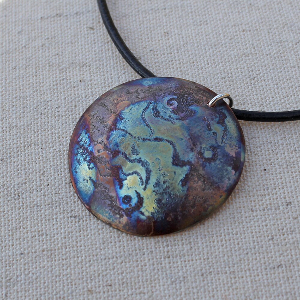 Copper Jewelry Festival Jewellery Copper Pendant Ocean