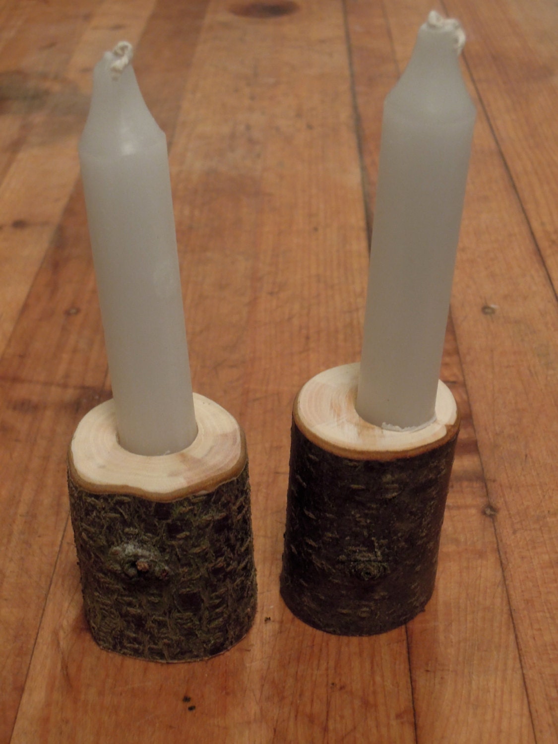 Shabbat Candlestick Sets Handcarved wooden by DeepBrightJudaica