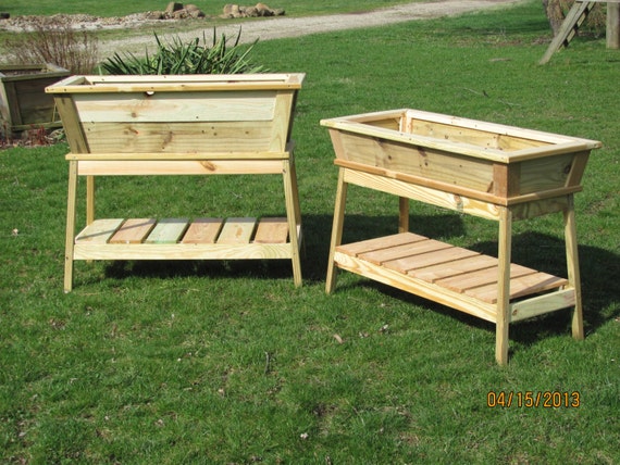 Planter, Flower Box, Planter Box, EZ Reach Planter, Wooden Planter 