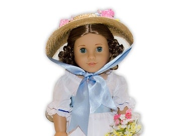 Austentation Jane Austen Georgian Regency Style American Girl Doll Bergere Hat For Felicity