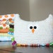 Teether, Tag Toy, Large Plush Owl Baby Toy, Nursery Decor, Unisex by JuteBaby