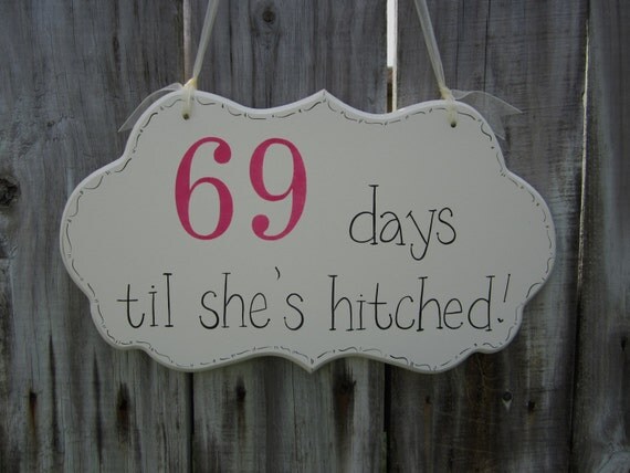 Items similar to Bridal Shower Sign, Hand Painted Wooden Cottage Chic