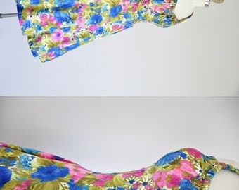 vintage 1950s tiki dress/ 1950s bombshell dress/ tiki princess