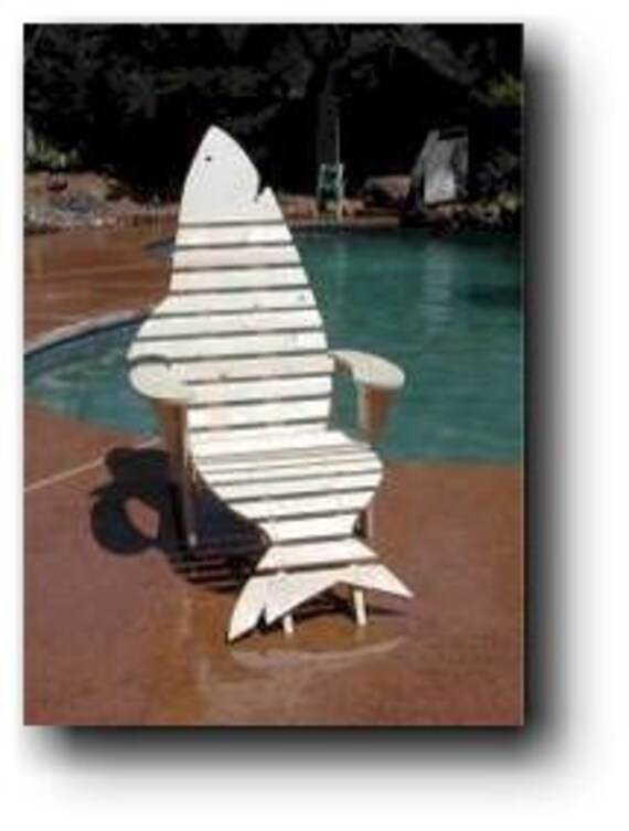Adirondack Shark Chair &amp; Footrest Woodworking Plans