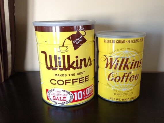 Wilkins Coffee Tins Set of 2