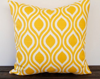 Yellow pillow cover One Nicole Corn Yellow cushion cover modern mustard pillow sham home decor