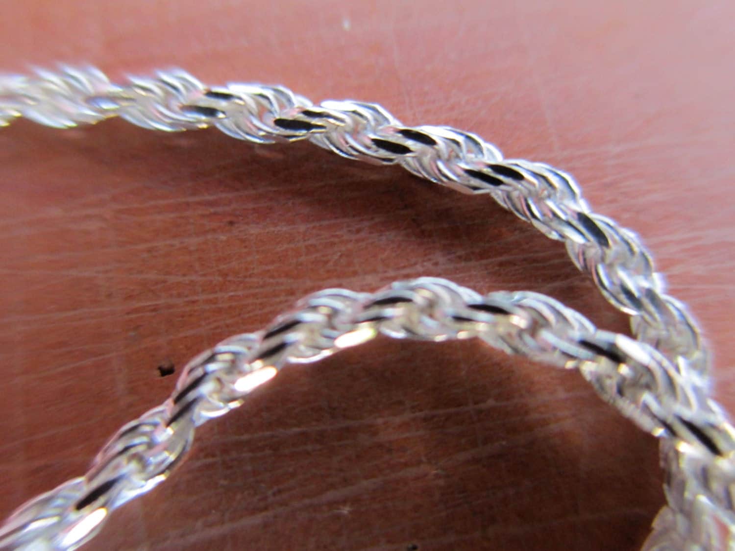 20 inch Rope Sterling Silver Chain Necklace Jewelry with 20 inch Rope Sterling Silver Chain Necklace Jewelry with