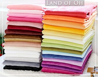 1 mm Smooth Cuddle Minky Fabric, Solid Minky Fabric, Choose from 31 Colors, Fabric By the Yard - 66453