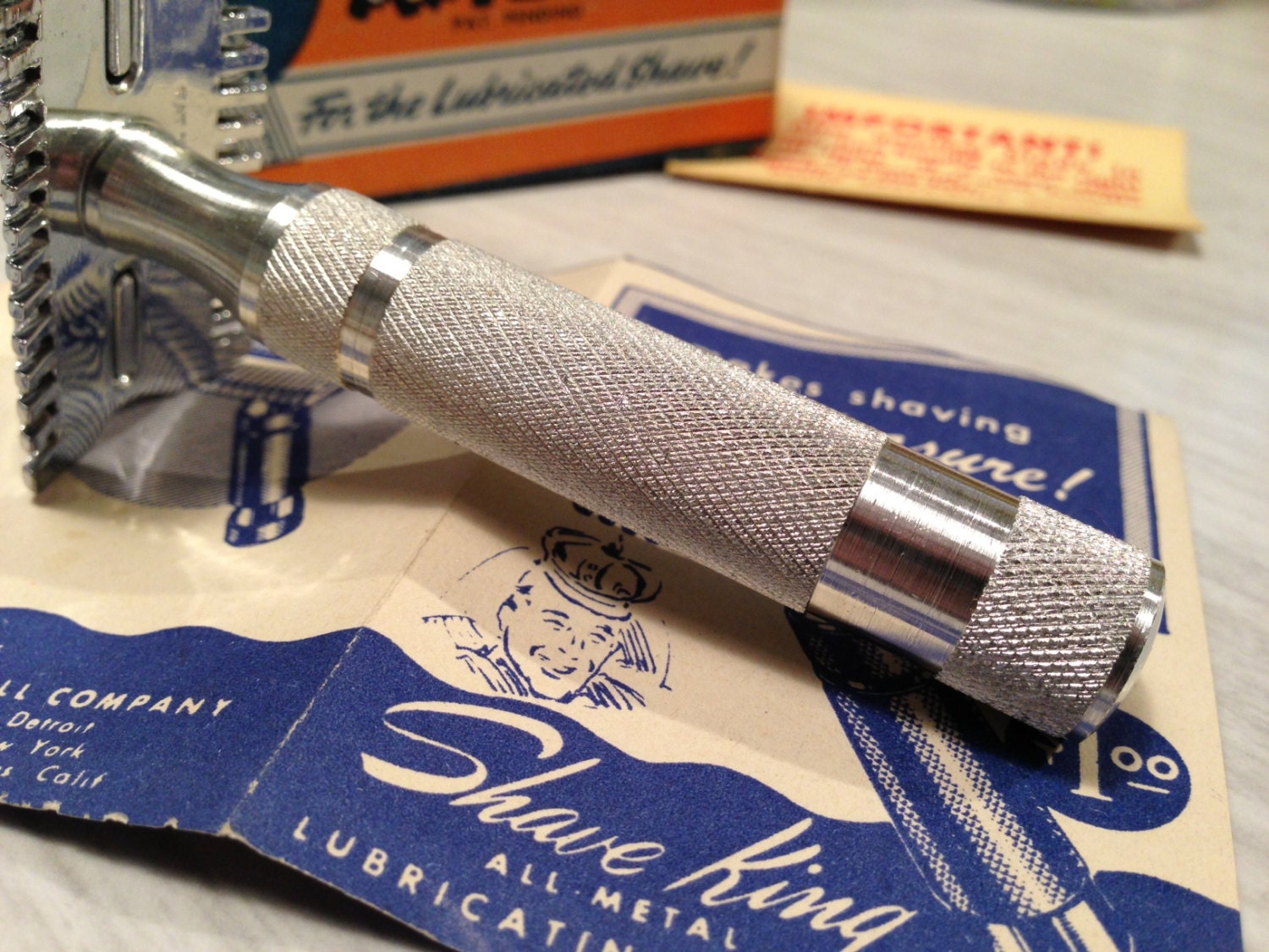 Grand Shave King Self Lubricating Razor in Original Box like