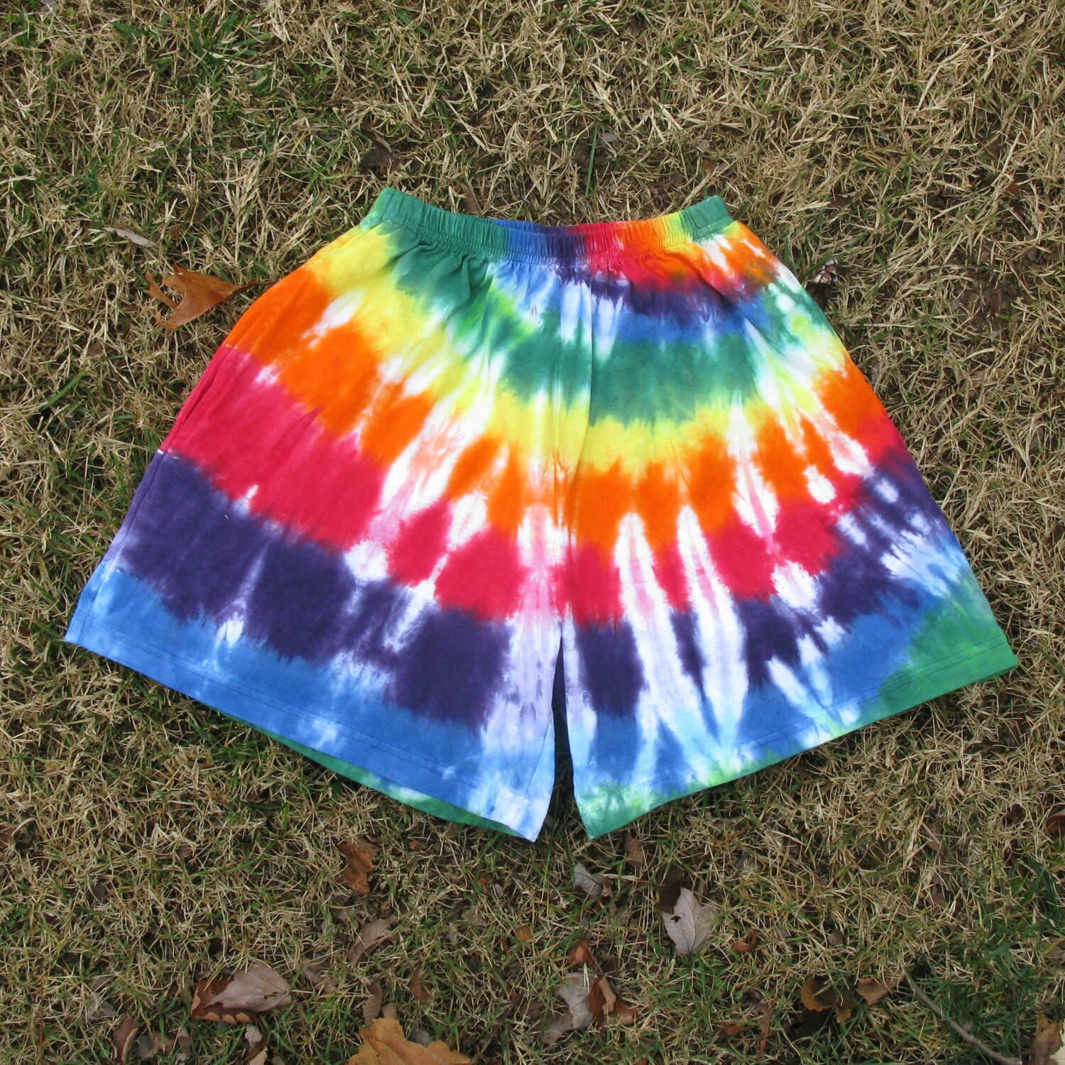 Rainbow Swirl TieDye Shorts