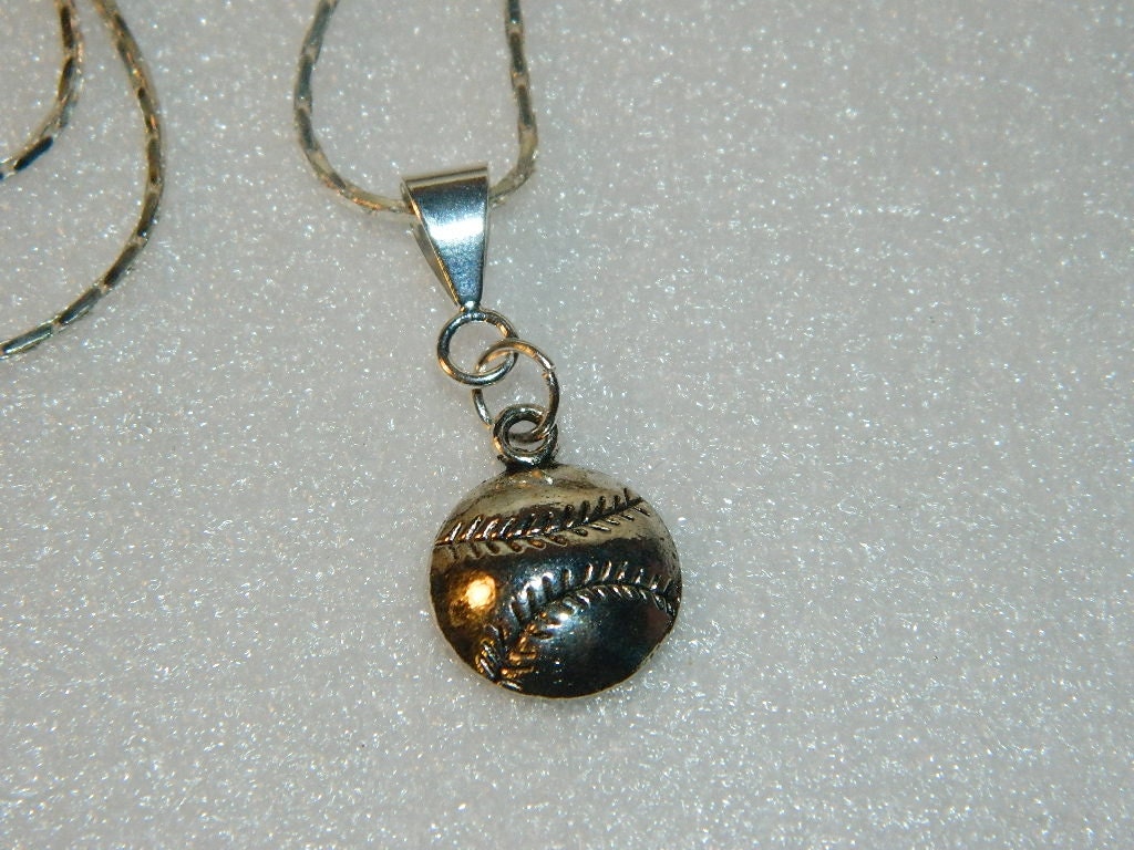 Boys baseball necklace