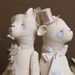 SALE Two Bears - Stuffed With Love Buddy Bears - Soft Toy - Stuffed Animals - Artist Bear - Wedding Ceremony