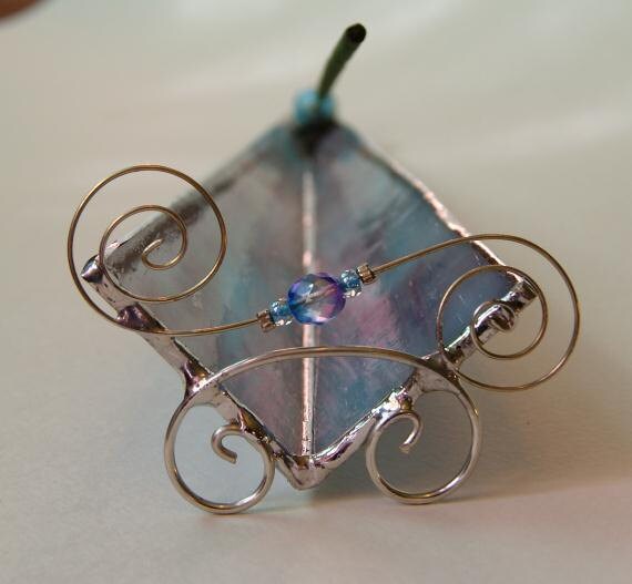 Stained Glass Incense Burner Stick Holder by RiverCityGlassworks