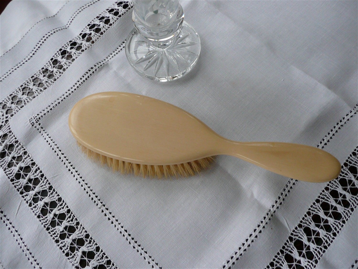Antique Hair Brush French Ivory Brush by thekingsmistress