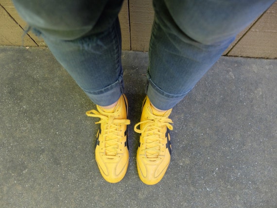 BRUCE LEE yellow game of death shoes