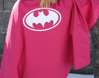 Girls REVERSIBLE Superman / Batman Capes Great for Birthday Double Sided Cape