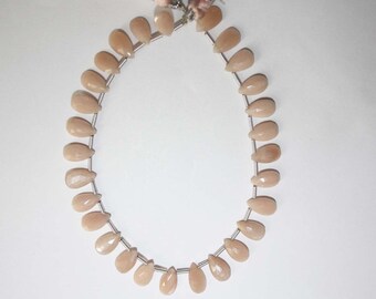 Natural AAA Quality African Sunstone 6X10mm Faceted Pear Gemstone Beads 7 Inches FBL42