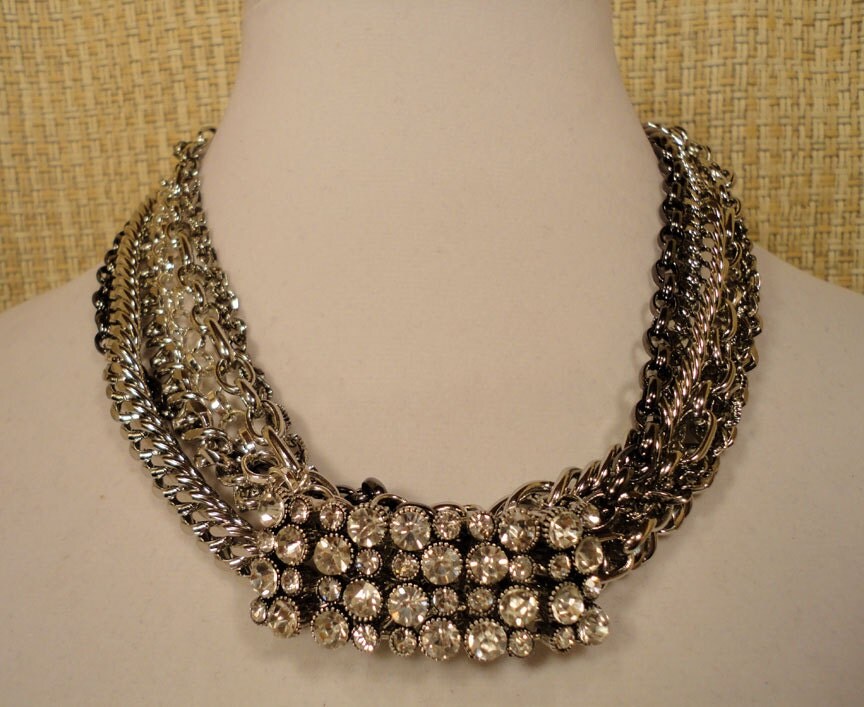 Multiple Strand Choker with Vintage Style Beads