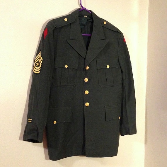 WWII Korean War US Army Green Dress Service Uniform Jacket