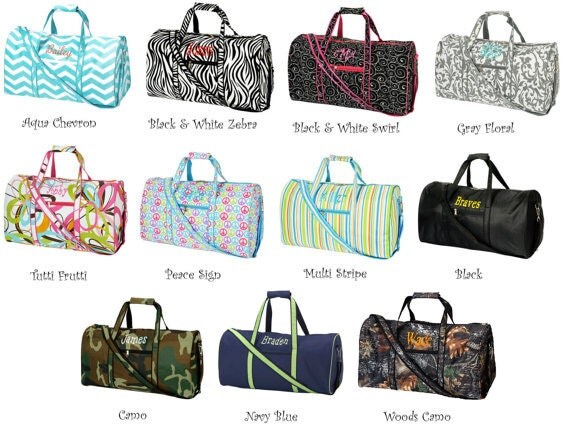 Monogrammed Duffle bag