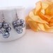 2 Pairs of Cluster Pearl Earrings - Reserved for Amber - Gunmetal/Grey