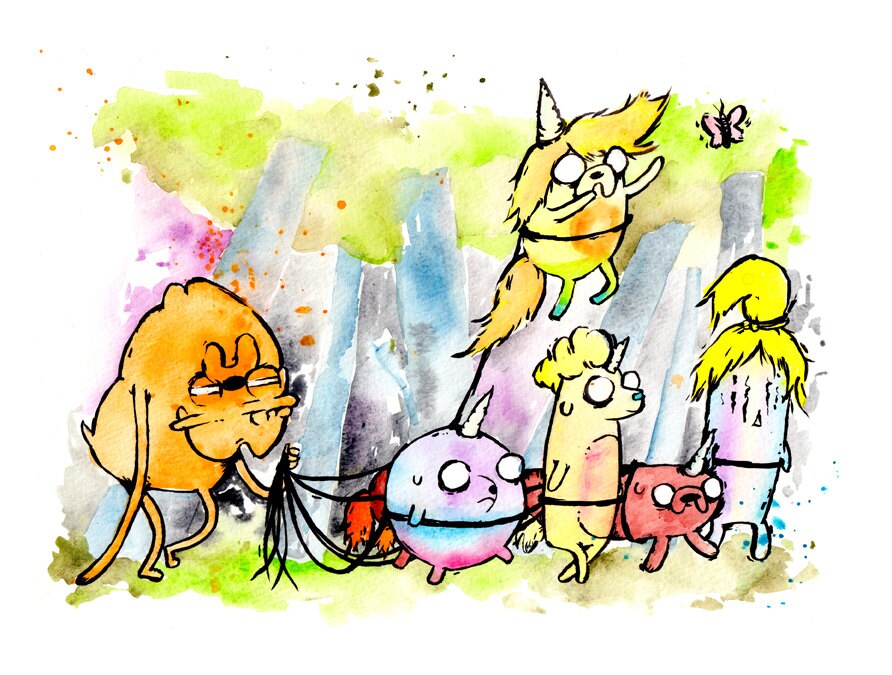 Adventure Time Lady Rainicorn And Jake Kids Lady rainicorn jake jr..