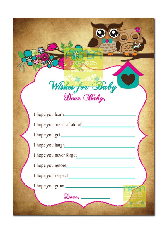 new baby wishes card