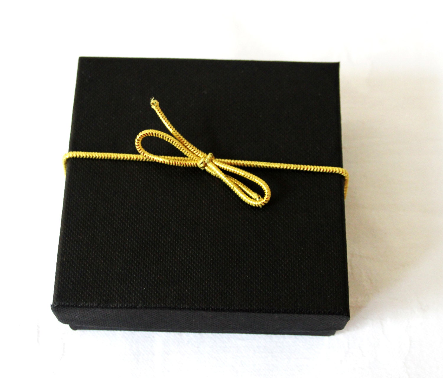 Elastic bows stretch loops gold pretied gift packagingelastic
