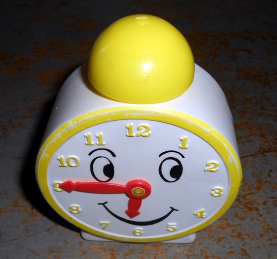 Vintage Avon Toy Clock Bubble Bath Lil Folks