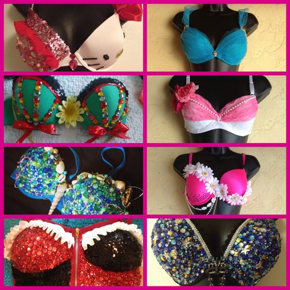 Items similar to SAMPLE SALE Custom Rave Bra on Etsy